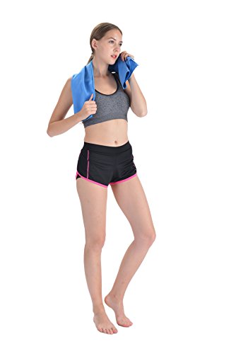 image for MATEDSOUS Blue Color Large Microfiber Towel for Travel, Gym, Workout, 