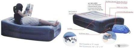 Handy Trends Kid's Inflatable Bed Inflates in Less Then 4 Minutes Includes Powerful Electric Pump Plus Storage Bag