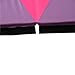 Soozier PU Leather Gymnastics Tumbling/Martial Arts Folding Mat, Pink/Purple Triangles, 4 x 10' x 2