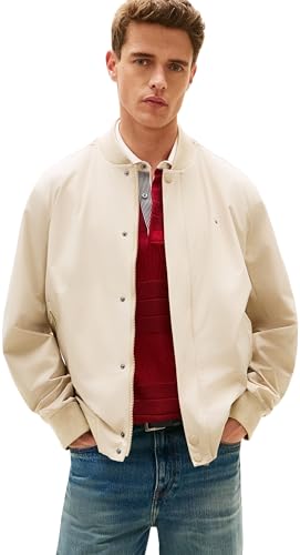 Cazadora bomber Hombre Tech Lightweight Relaxed Fit, Beige (Sandalwood), L