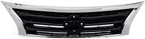 Central Grid Chrome Front Hood Bumper Upper Grille Grill For Nissan Altima 2013 2014 2015