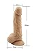 Veiny George 7 Inch Dildo with Stretchable Skin, Realistic Moving Skin Cock with Suction Cup by New York Exotic Novelties (7, Flesh) NYSE0018