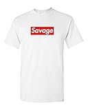 Savage Box Logo T Shirt - 21 Savage (M, White)