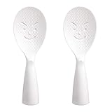 Cabilock 2pcs Plastic Rice Paddle Heat Resistance