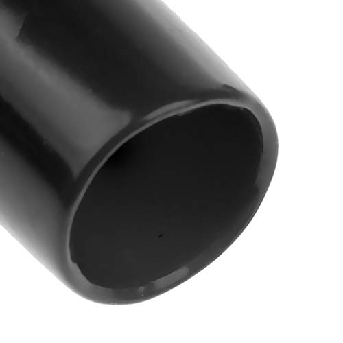 10 Pieces Snooker Billiard Cue Tip Rubber Protector Accessory Fit for Protecting The Pool Cue (Black)