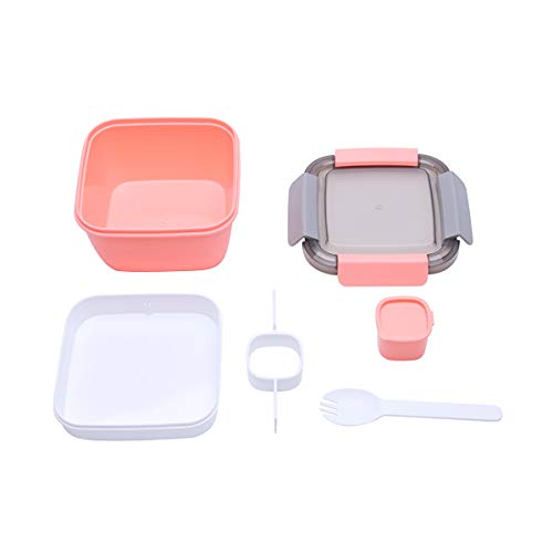 image for G.a HOMEFAVOR Salad BPA Free Lunch Container with Large 1.1L Salad Bow