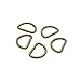 Metal D Ring 1/2 inch Non Welded Nickel Plated Pack of 100 (Antique Brass, Webbing Size 12mm)