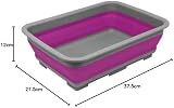 RAM ONLINE Collapsible Washing Up Bowl 10 Litre Portable Basin Purple view 3