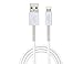MOS Spring Lightning Cable Aluminum Heads, Spring Relief, White, 3ft