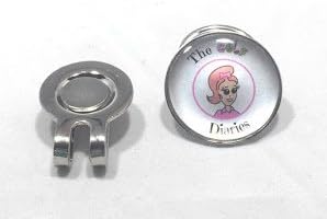 The Golf Diaries Golf Ball Marker and Clip (Silver)