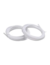Upperfu   Tubo de teflón PTFE (2 metros, 4 piezas PC4 M6, montaje rápido y 4 piezas PC4 M10, montaje neumático recto a presión para conectar para impresora 3D, filamento de 0.069 in)