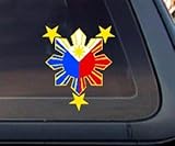 Philippine Flag Sun Car Decal / Stickers
