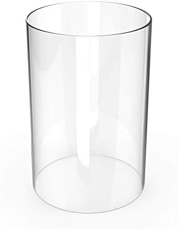 Glasses Holder - Pillar Candle Holder Open Ended Cylinder Glass Vase Open 4.3” Height 10” (Multiple Specifications)