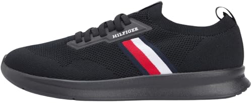 Uomo Sneakers Running Lightweight Knitted Profilo Basso, Nero (Black), 43