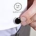 Black & Silver Button Covers - The Smart Alternative to Cufflinks for Regular Shirts