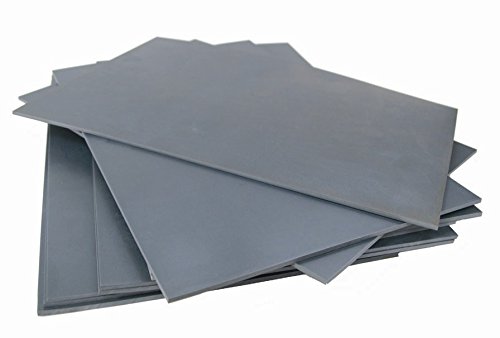 Major Brushes Soft Polymer Blocks 30cm x 20cm Pack of 10, Grey