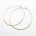 Hammered Gold Filled Wire Hoops