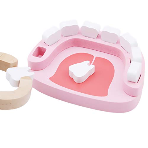 YouCY Doctor Kits for Kids Wooden Dentist Tool Toys for Pretend Play Medical Doctor Set Stethoscope Dentist Set Play Dental Tools Simulation Medicine Kits,New Dentist