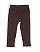 Leveret Girls Legging Cotton Ankle Length Kids & Toddler Pants Brown (10 Years)