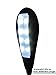 Rechargeable Extra-Bright 4 LED Reading Light with Clip On and 2 Brightness Settings Bundle with USB Cable & UL Certified AC Charger (Black)