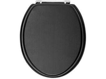 Burlington Matt Black Soft Close Toilet Seat - S48