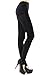 Khaya Women's Stirrup Black Python Full Length Leggings Tights