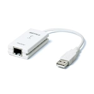 BUFFALO 10/100M USB2.0用 LANアダプタ (Wii、Wii U、MacBookAir動作確認済み) LUA3-U2-ATX