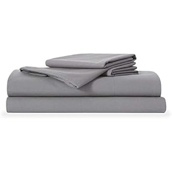 Brooklinen Luxe Core Sheet Set - Includes 1 Flat Sheet, 1 Fitted Sheet + 2 Pillowcases - 480 Thread Count Sateen Sheet Set - 100 Percent Long-Staple Cotton - Oeko-TEX Certified - Smoke - Cali King