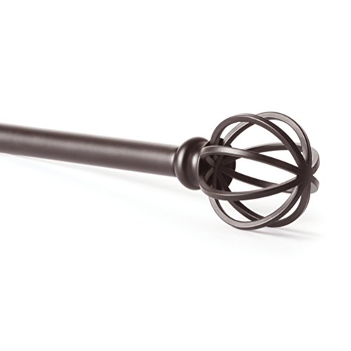 Cage in Oil Rubbed Bronze, Curtain Rod by Sheffield Home, 66 to 120-Inch