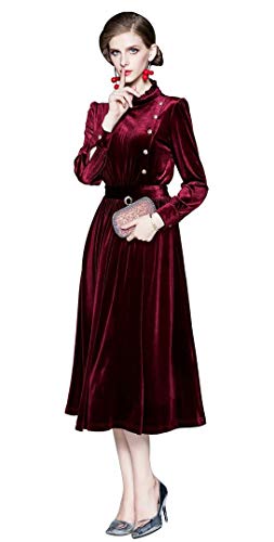 Long Velvet Dress Elegant Palace 