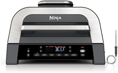 Ninja DG551 Foodi Smart XL 6-in-1 Indoor Grill with Air Fry, Roast