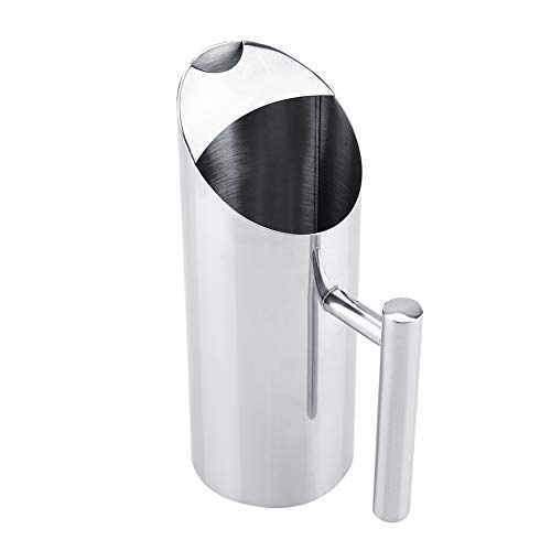 11.5L Stainless Steel Water Pitcher Jug with Ice Guard Large Capacity Cold Drinking Carafe for Home, Office & Hotel Use