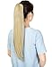 18″ 21″ Straight Curly Synthetic Clip in Claw Ponytail Hair Extension Synthetic Hairpiece 150g with a jaw/Claw Clipthumb 2