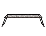 AmazonBasics Extra Large Portable Folding Camping Grill Grate - 40 x 18 x 9 Inches, Black Steel