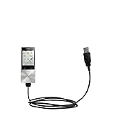 USB Data Hot Sync Straight Cable designed for the Sony NWZ-A17 with Charge Function – Two functions in one unique Gomadic TipExchange enabled cable