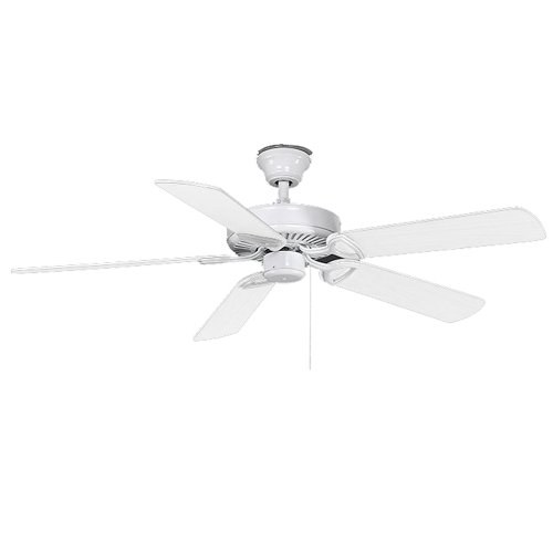 Matthews Am Usa Wh America 52 Ceiling Fan With Pull Chain Gloss White Made In Usa