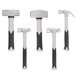 5-Piece Hammer Set With Fiberglass Handle