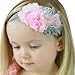 ZHW Baby Girl's Multi Colour Flower Hair Bow Baby Headbands (8 Pack)