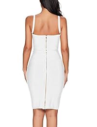 houstil - Vestido de fiesta para mujer, con tirantes, con detalle de cinturón