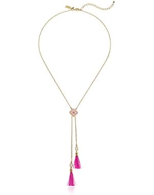 Pink Y-Shaped Necklace