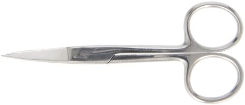 Integra Miltex Vantage V95-32 Stainless Steel Mid Grade Operating Scissor with Sharp-Sharp Points Tip, Curved Blade, 4.5" Length