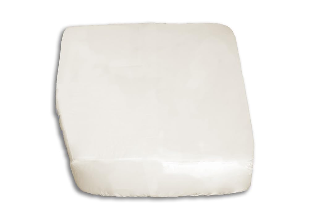 Jonic Essentials Motorhome Caravan Bedding Cream Fitted Sheet for Left hand Cut Off Shaped Motorhome Caravan Mattress Beds, Luxury Polycotton 200 TC, Elasticated All Around, Made in UK (137/190/30cm)