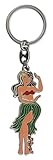 Hula Girl Key Chain 2.5 inch X 1.125 inch