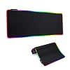 RGB Gaming Mouse Mat Pad – Large Extended Led Mousepad with 14 Lighting Modes 2 Brightness, Anti-Slip Rubber Base with…
