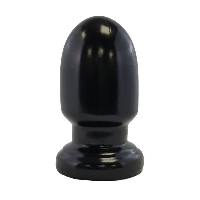 The Thud 5 Inch Butt Plug Soft TPE Rubber with Flared Base - Black by Prowler RED - Comfortable and Stimulating Anal Pleasure