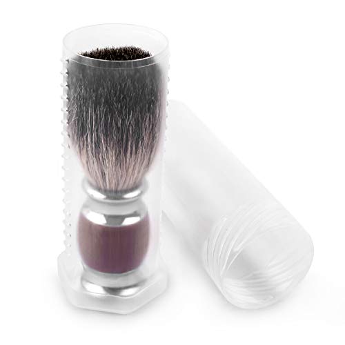QSHAVE Shaving Brush Travel Case Holder Fit for Most of Shaving Brushes (Brush not Included)