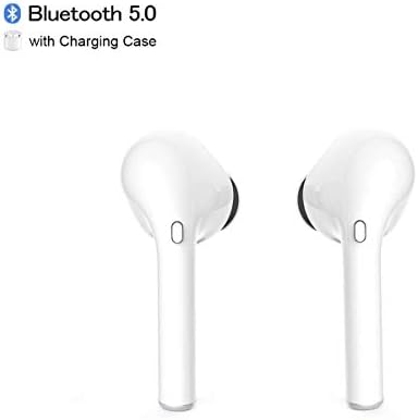 Bluetooth 5.0 Wireless Earbuds, Bluetooth Headphones Built-in Mic Earphones with Portable Charging Case Compatible with Apple Airpods Android/iPhone