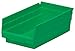 Akro-Mils 30130 Plastic Shelf Bins, Heavy Duty Storage Bins for Garage, Closet, and Drawer Organization, 12-Inch x 6-1/2-Inch x 4-Inch, Green, 12-Pack