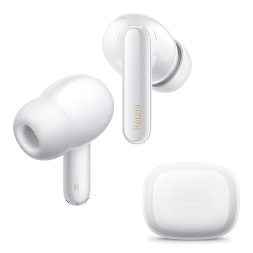 XIAOMI Redmi Buds 6 Pro White - 36h Akkulaufzeit, Triple-Treiber Hi-Fi Klang, 55dB ANC, 20 ANC-Level, 3 Transparenzmodi, Immersives 3D-Audio, Bluetoot