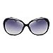 LECKIRUT Oversized Polarized Sunglasses for Women Vintage Fashion Rhinestone Designer UV Protection Sun Glasses Black